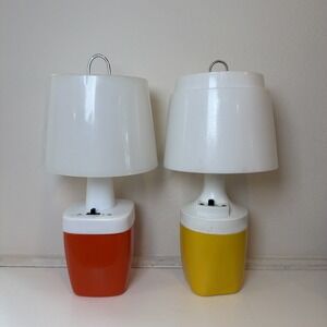 Vtg 1970s Ray O Vac RayOVac Portable Camping Lights Table Lamp No Batteries